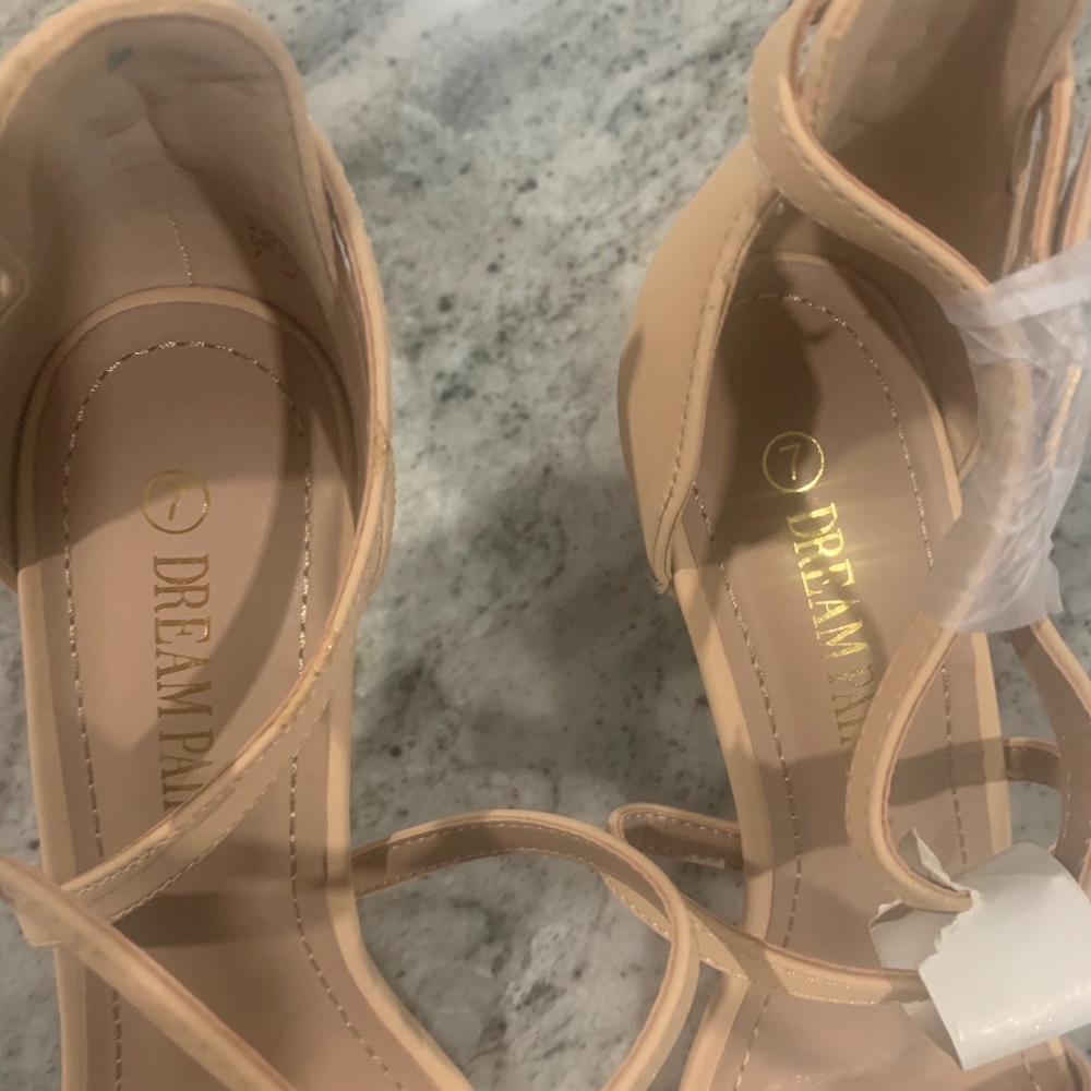 Beige heels